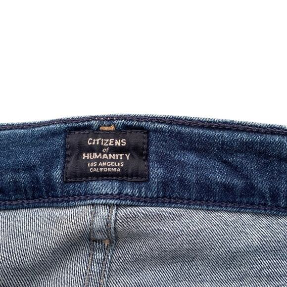 Citizens of Humanity High Rise Skinny Rocket Ankle Jeans Dark Wash Size 25 48346 - Picture 13 of 16